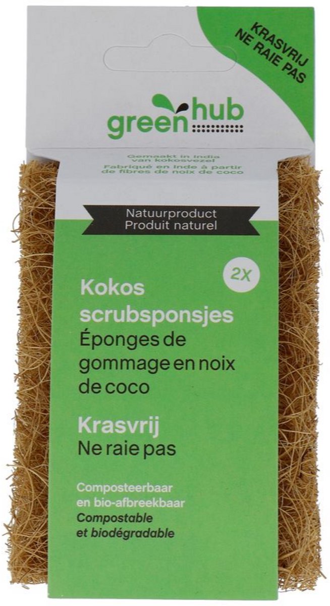GreenHub Kokos Scrubspons 2ST