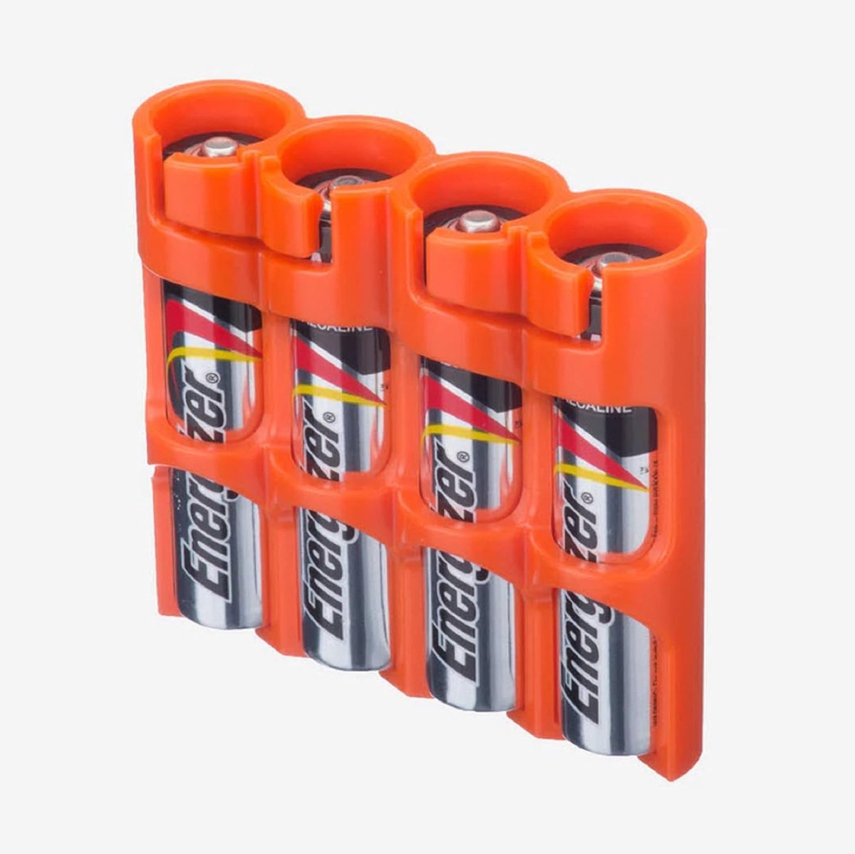 Batterij Houder - AAA Opberger - Veilig Opbergen - Compact Design - 5 x 1.6 x 4 cm - Oranje