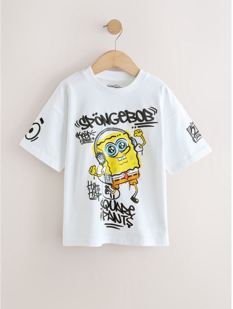 Next - Jongens - Spongebob - T-shirt - Wit