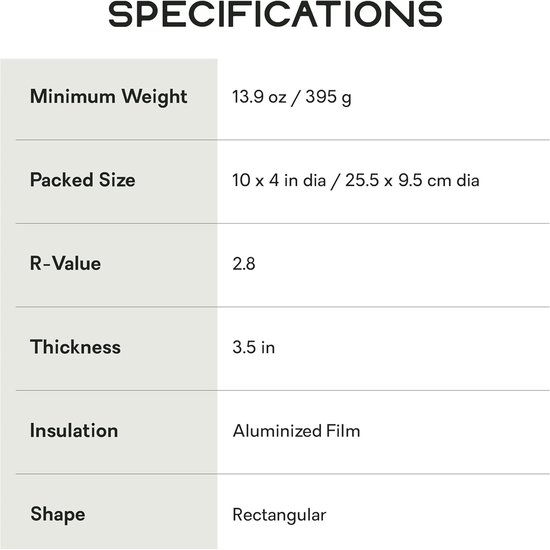 Slaapmat - Kampeermat Ligmat - Buiten slapen - Ultralicht geluidsarm - Regular 183x51x8.9cm - mango — afbeelding 2