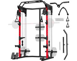 SPORTNOW Power Tower - Staal - 168 x 128 x 215 cm - Zwart