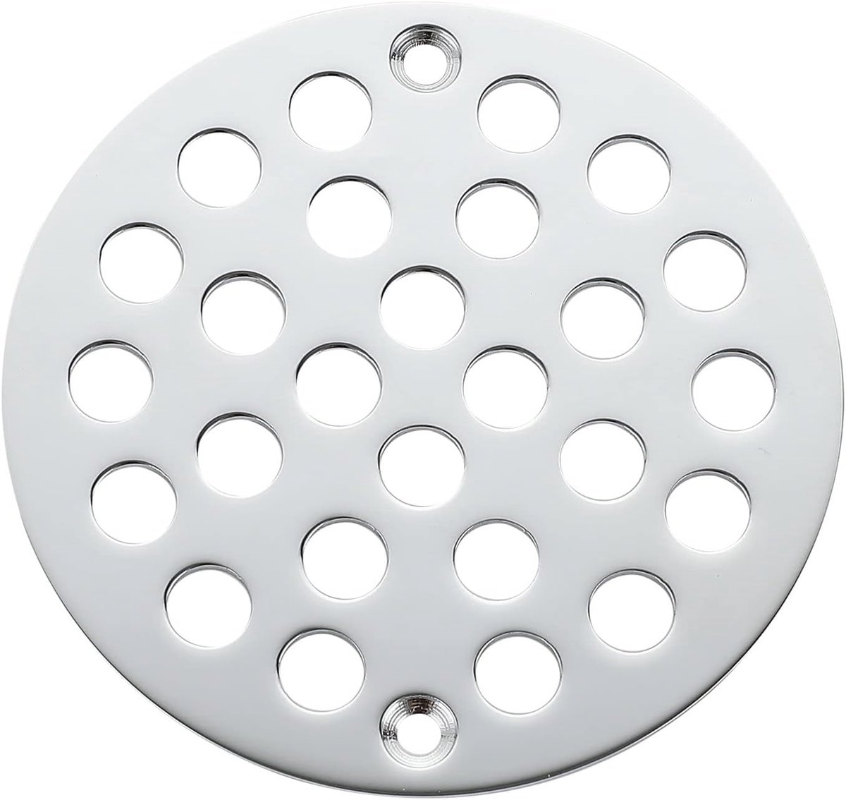 Vloerafvoer Deksel - Douche Rooster - Vervangen Afvoer - Schroefbaar Ontwerp - 105 cm Diameter - Chroom