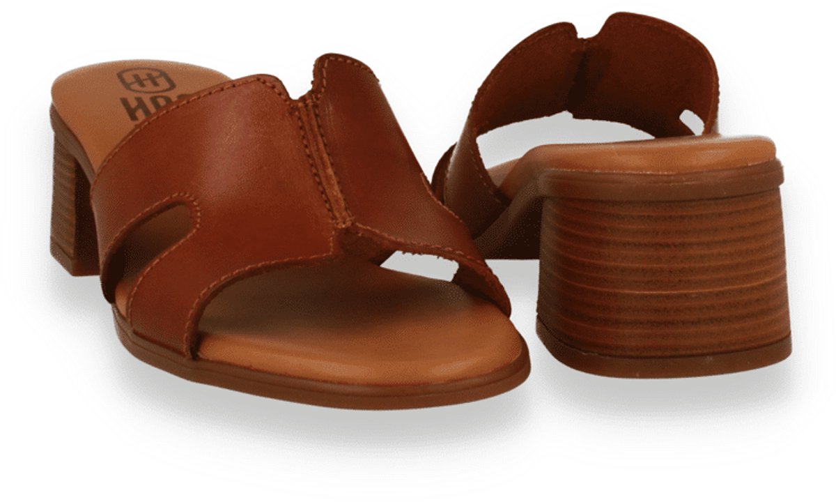 Hee! Dames Slipper | Cognac | Maat: 40