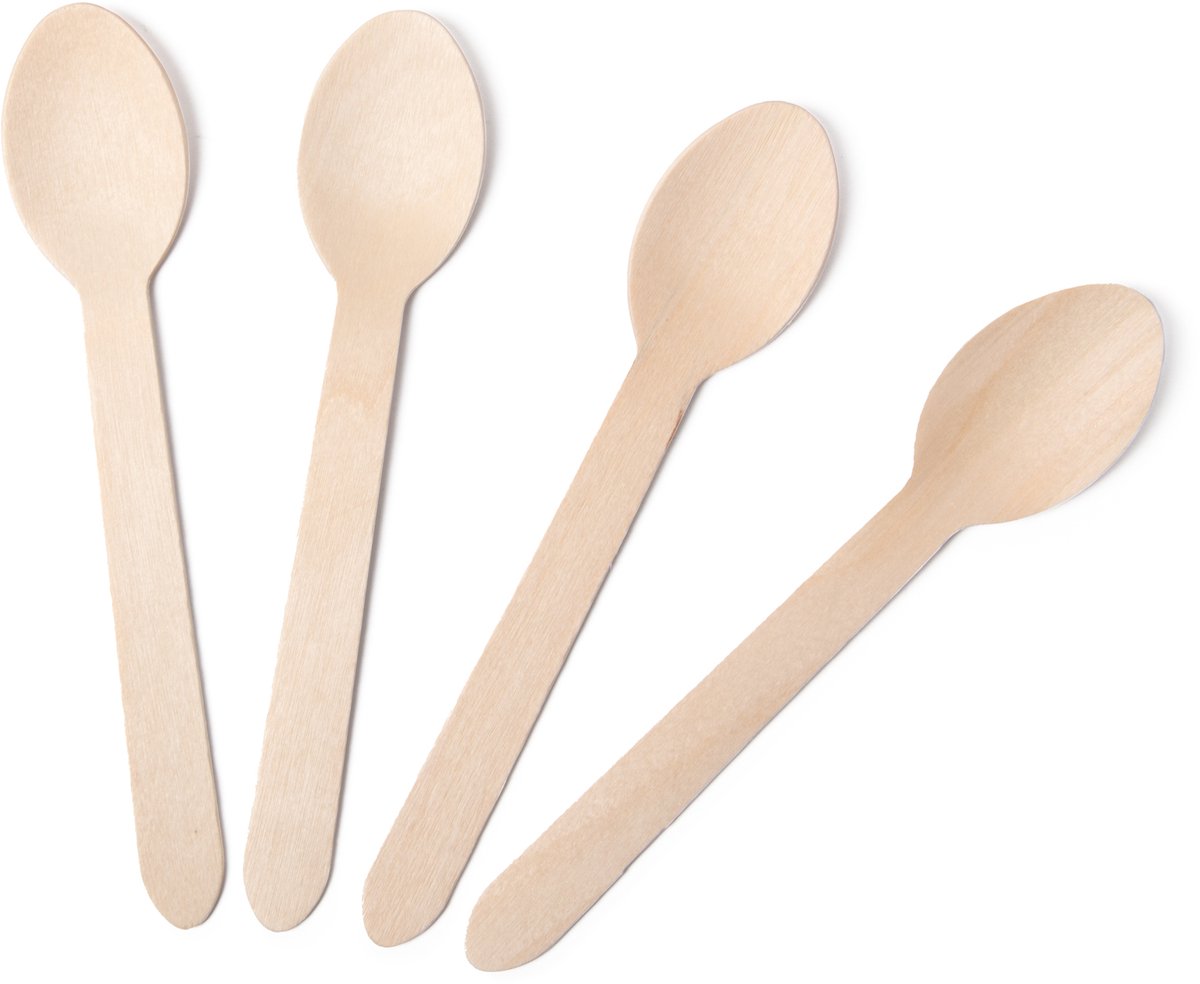 TopWosk EKO - Houten Lepels Set - 4 Stuks - Biologisch Afbreekbaar