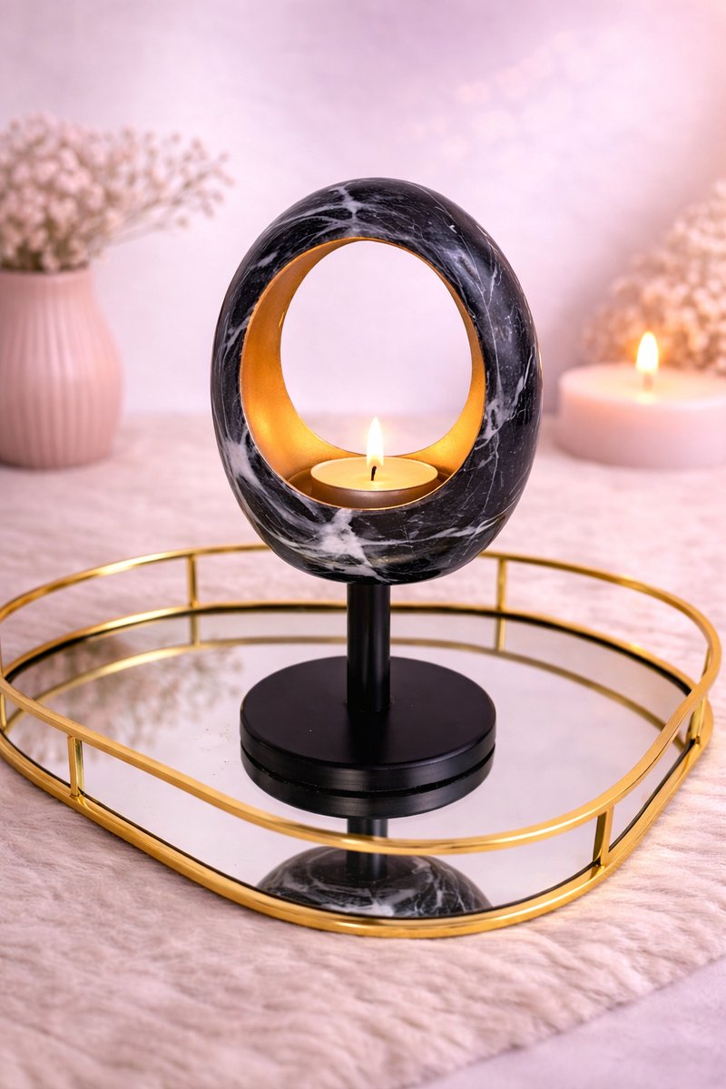 Marble Kandelaar op Voet! | Viva Femme | Decoratie | Cadeau | Wonen