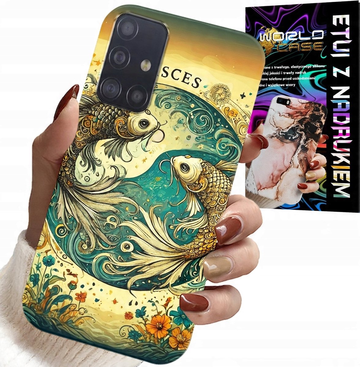HOESJE VOOR SAMSUNG GALAXY A71 - STERRENBEELD, VISSEN ASTRONOMIE + FOLIE