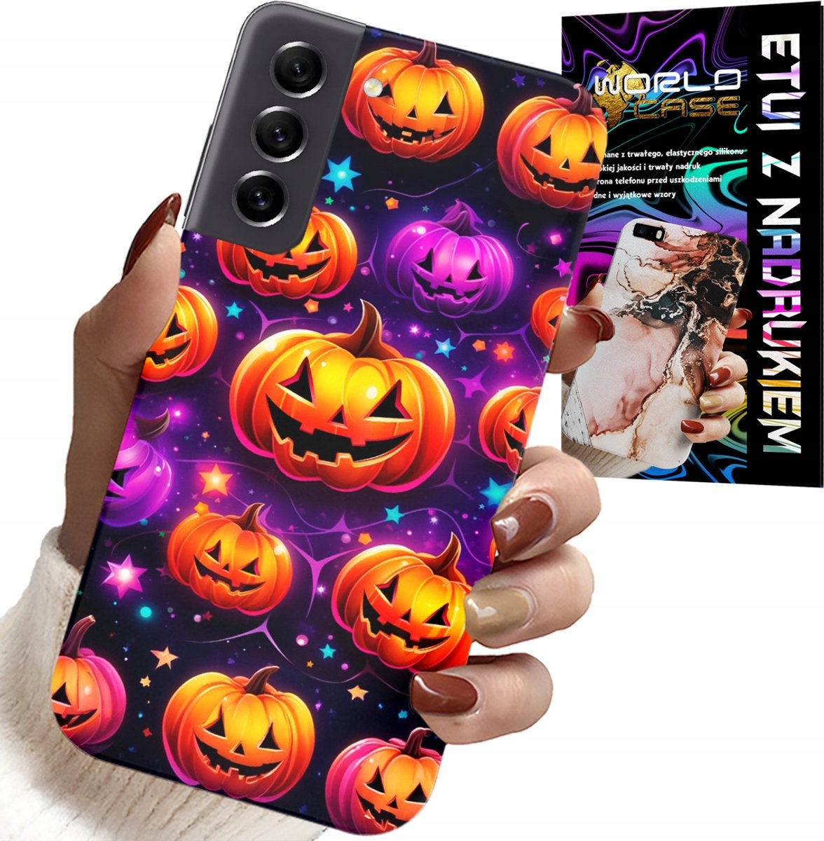 HOESJE VOOR SAMSUNG GALAXY S21 FE - HALLOWEEN, SALEM, ENGE POMPOENEN, PATRONEN