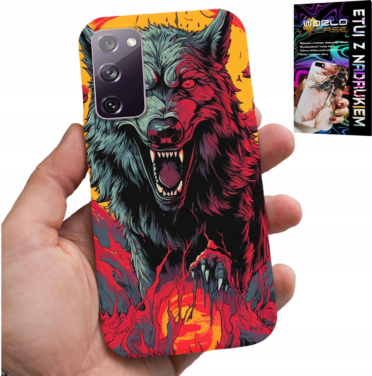 HOESJE VOOR SAMSUNG GALAXY S20 FE - WOLF WOLVES PACK SUPER PATRONEN HOESJE + GLAS