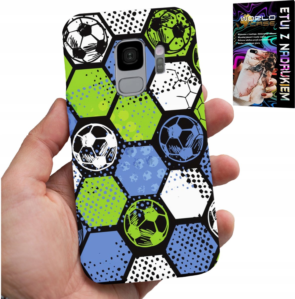 HOESJE VOOR SAMSUNG GALAXY S9 - ACHTERKANT MET VOETBALPLAAT