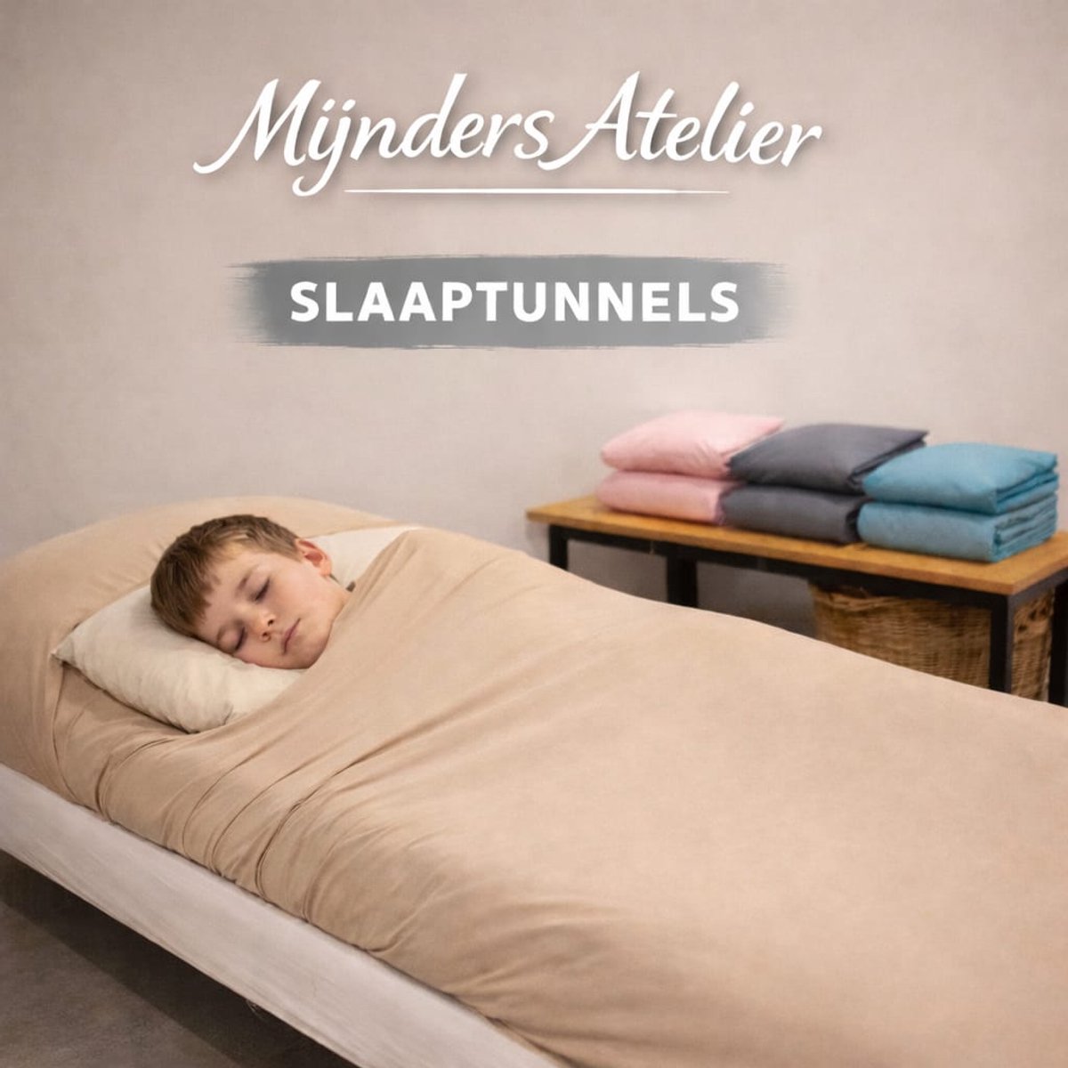 Slaaptunnel Slaaptunnel Licht Zandkleur 60x120 Ledikantje - afbeelding 2