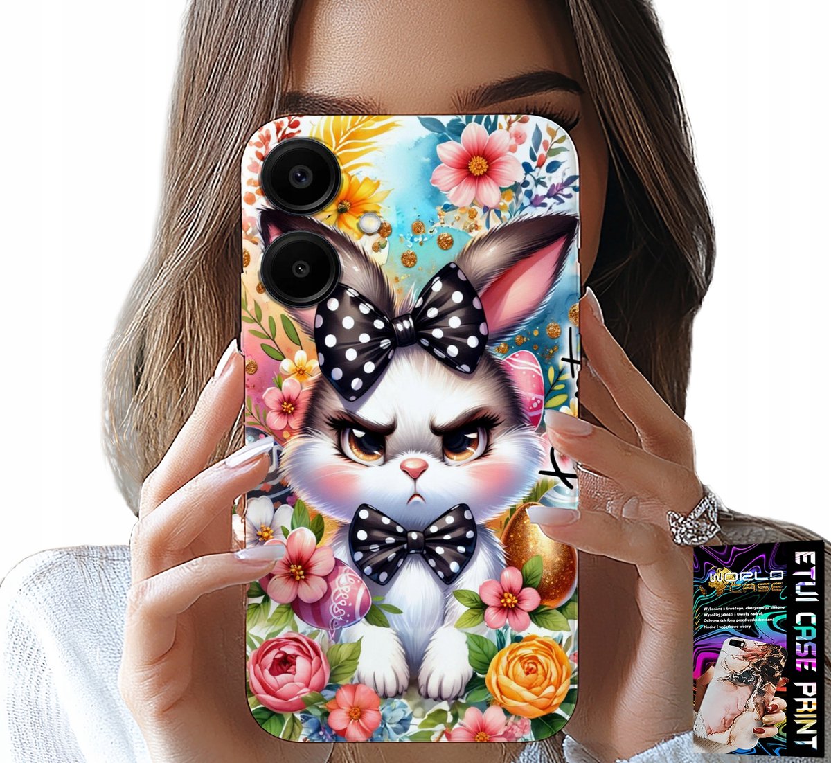 HOESJE VOOR SAMSUNG GALAXY A06 5G - PAASHAAS, HAAS, EIEREN + GLAS