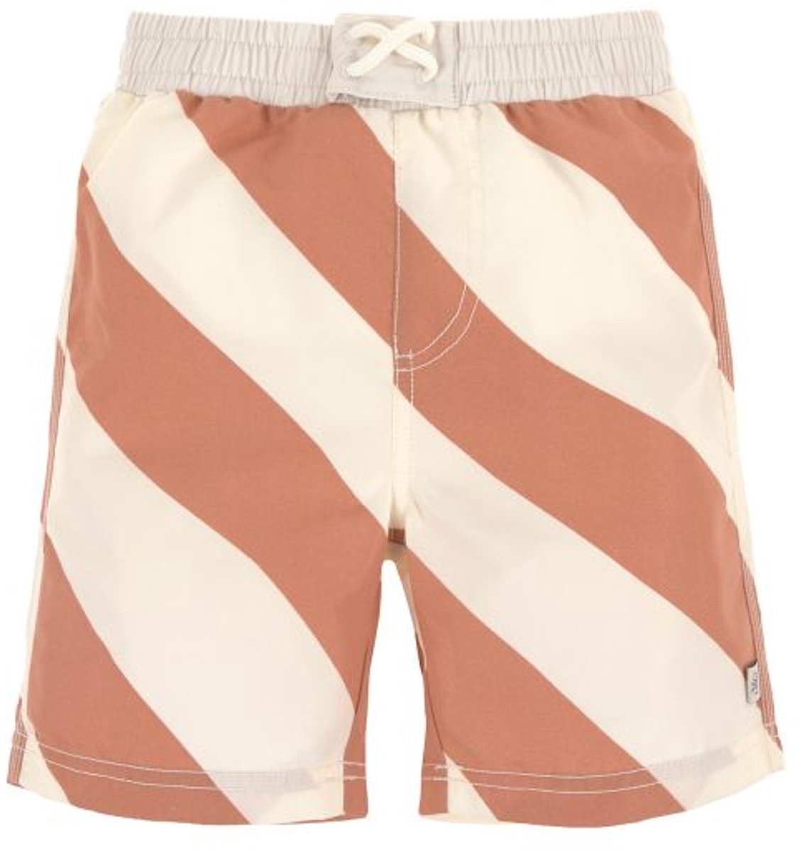 Lässig Stripes Zwembroek - Maat 92 - Clay/Sea Salt