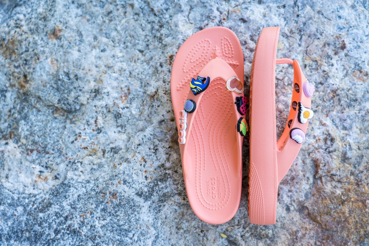 Crocs Baya Platform Flip Dames Petal Pink