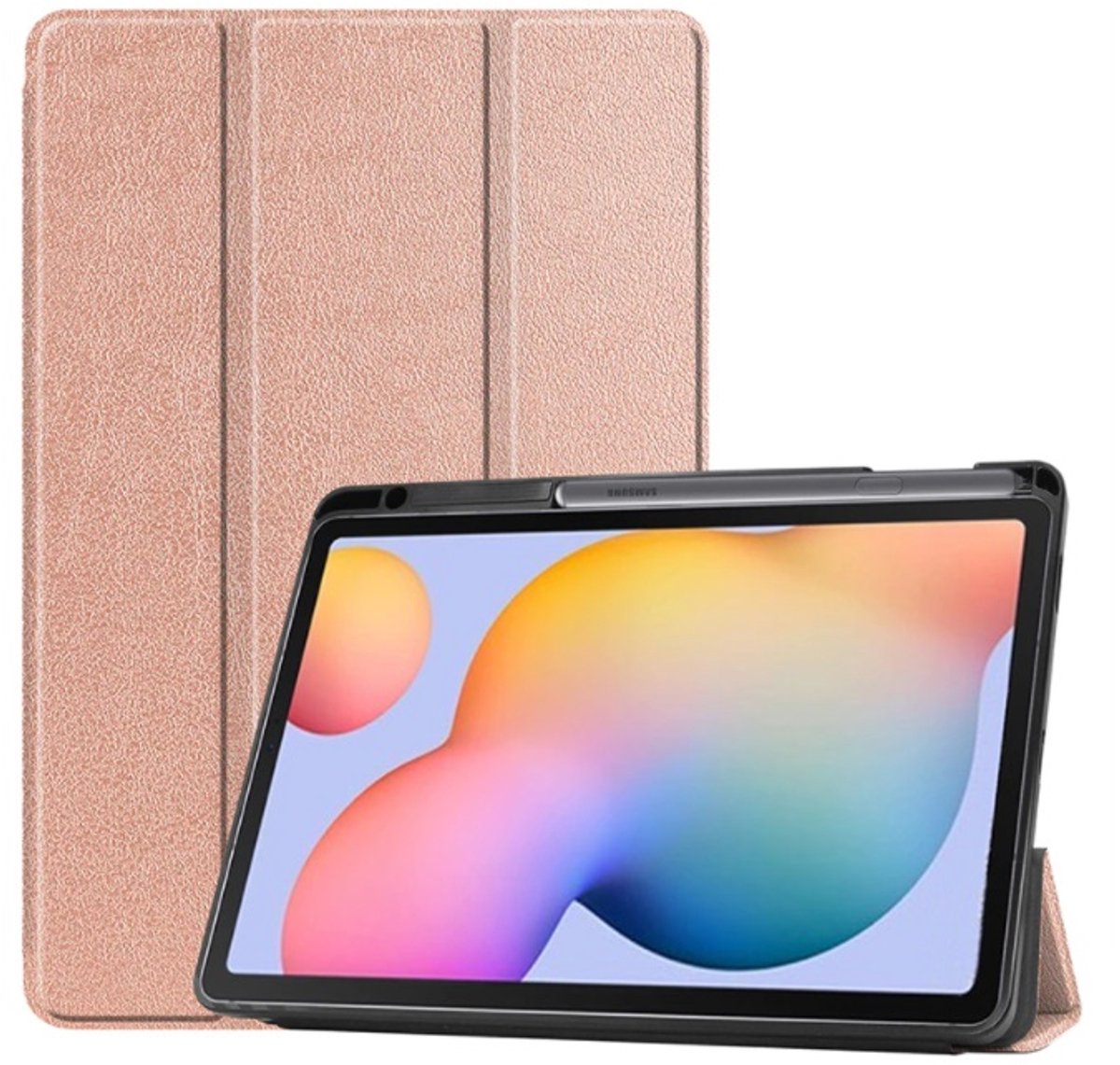 EtuiTab Samsung Galaxy Tab S6 Lite - Tablet Hoes - Goud - Rysikhouder