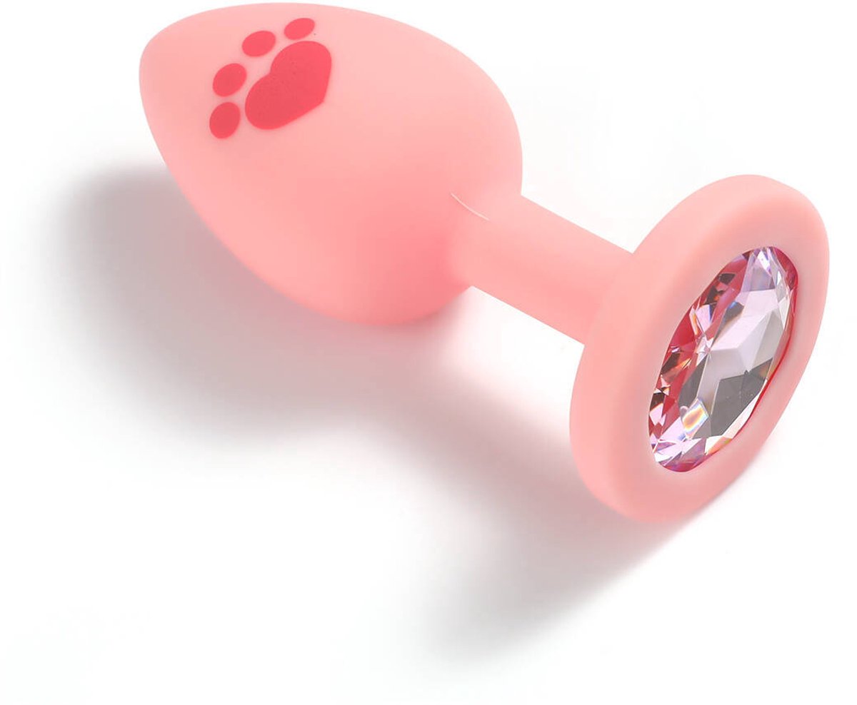 Oneay Anale plug, sexy, schattige klauwplug, siliconen plug, seksspeeltje voor volwassenen, trainer, koppels, rubber (roze)