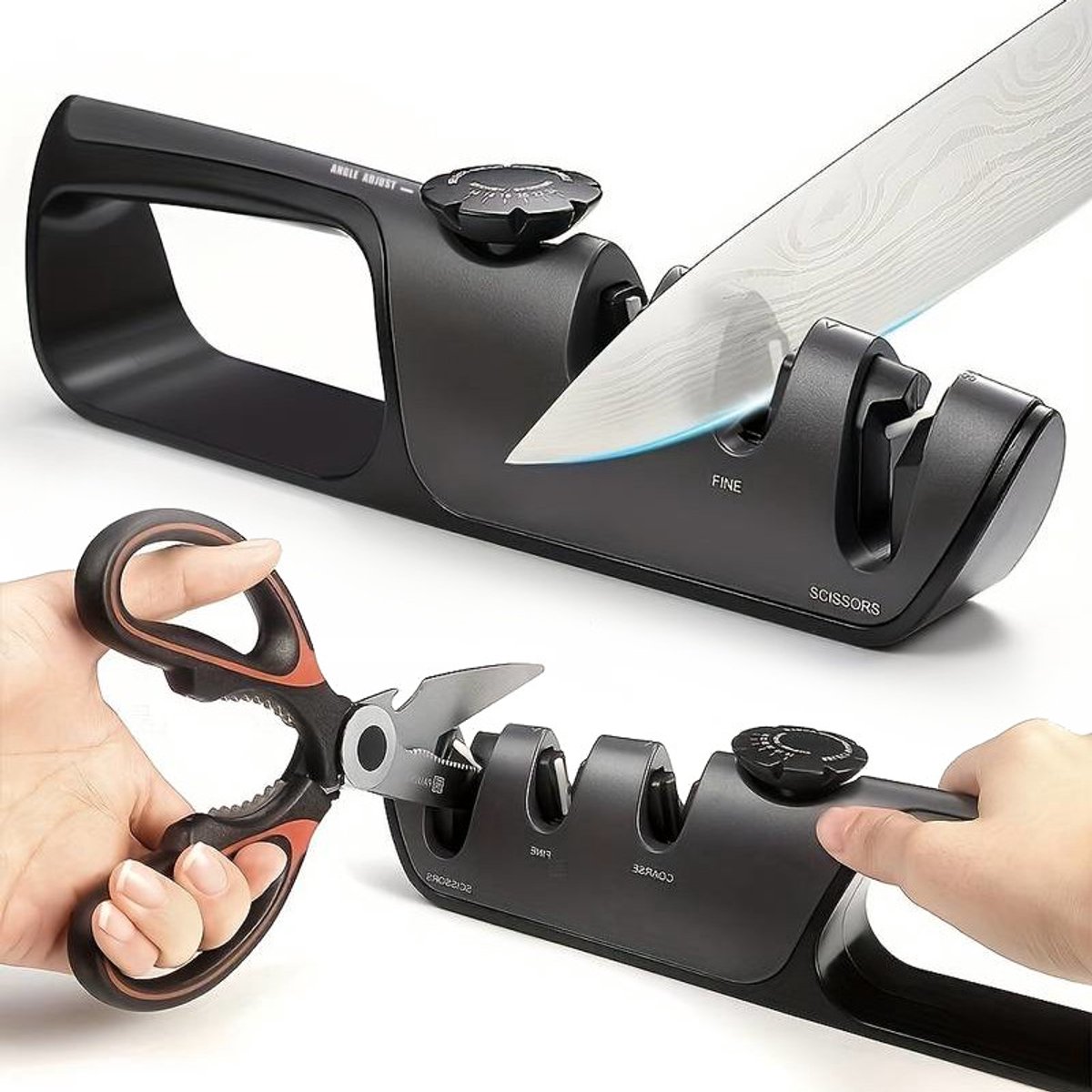 Severno Home Skärpa II - Driefase Messen- en Scharen-slijper - 3-in-1 - Verstelbare Hoek - Ergonomische Handgreep