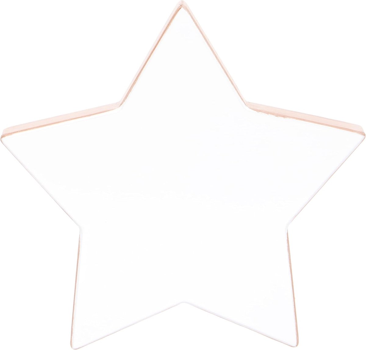 Stervormig ornament - Woondecoratie - Hangende decoratie - Natuurlijk materiaal - 20x20cm - Wit