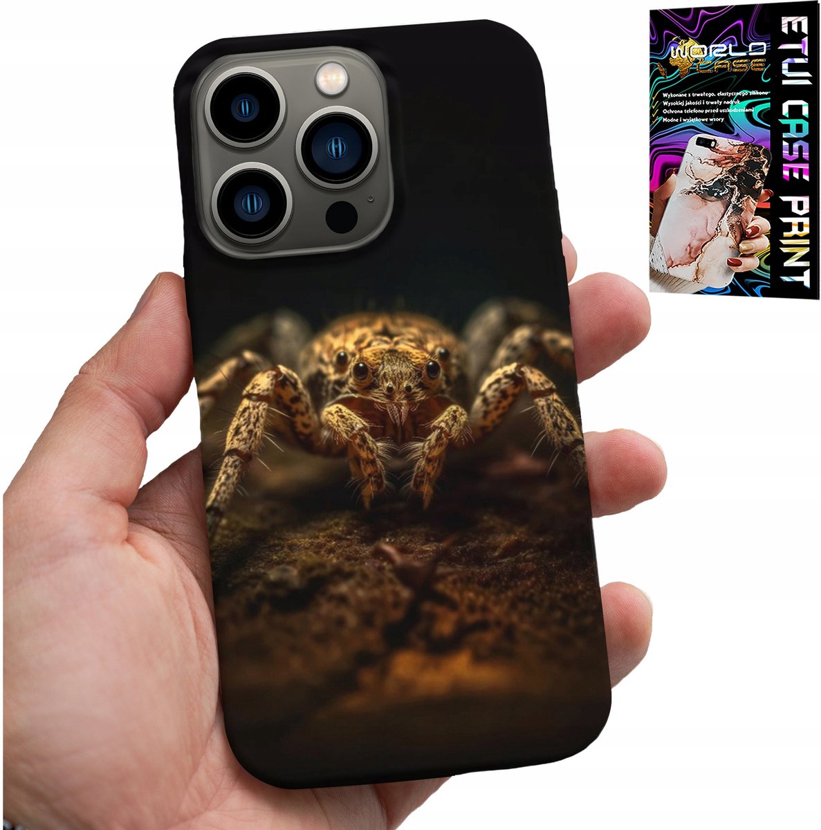 HOESJE VOOR IPHONE 15 PRO - SPIDER TATTOO CATCHERS ARACHNIDS HOESJE