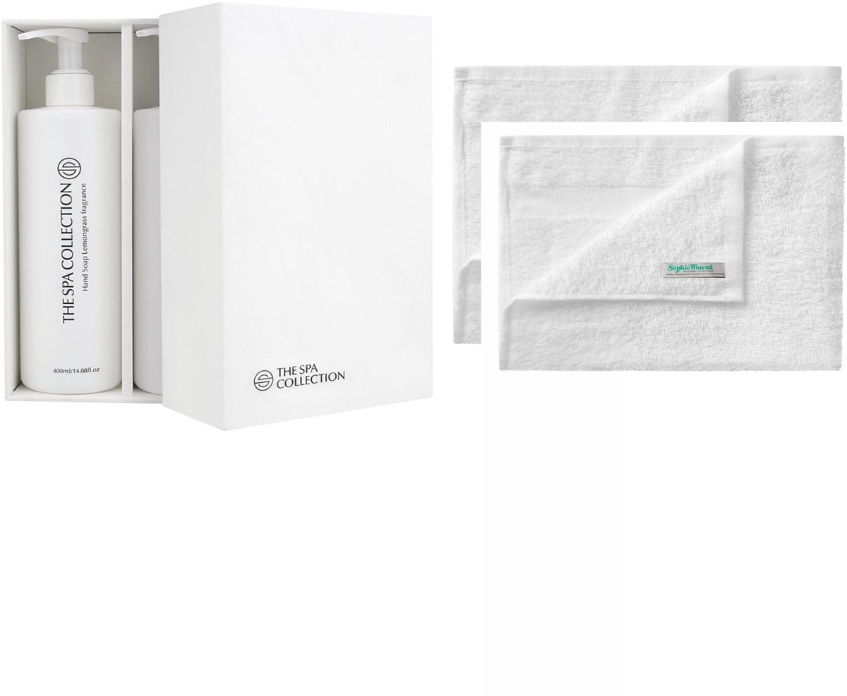 The Spa Collection – Cadeauset – Verzorgingsbox met 2 Sophie Muval Handdoeken – Wellness – Geschenkset