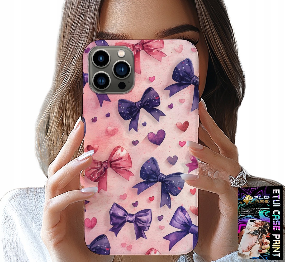 HOESJE VOOR IPHONE 11 PRO - KLEURRIJKE LINTEN MET LINTENPATRONEN + GLAS