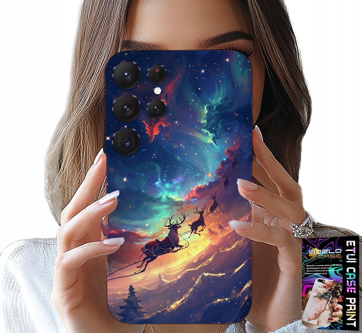 HOESJE VOOR SAMSUNG GALAXY S25 ULTRA - RENDIER ZOET KERSTPATROON
