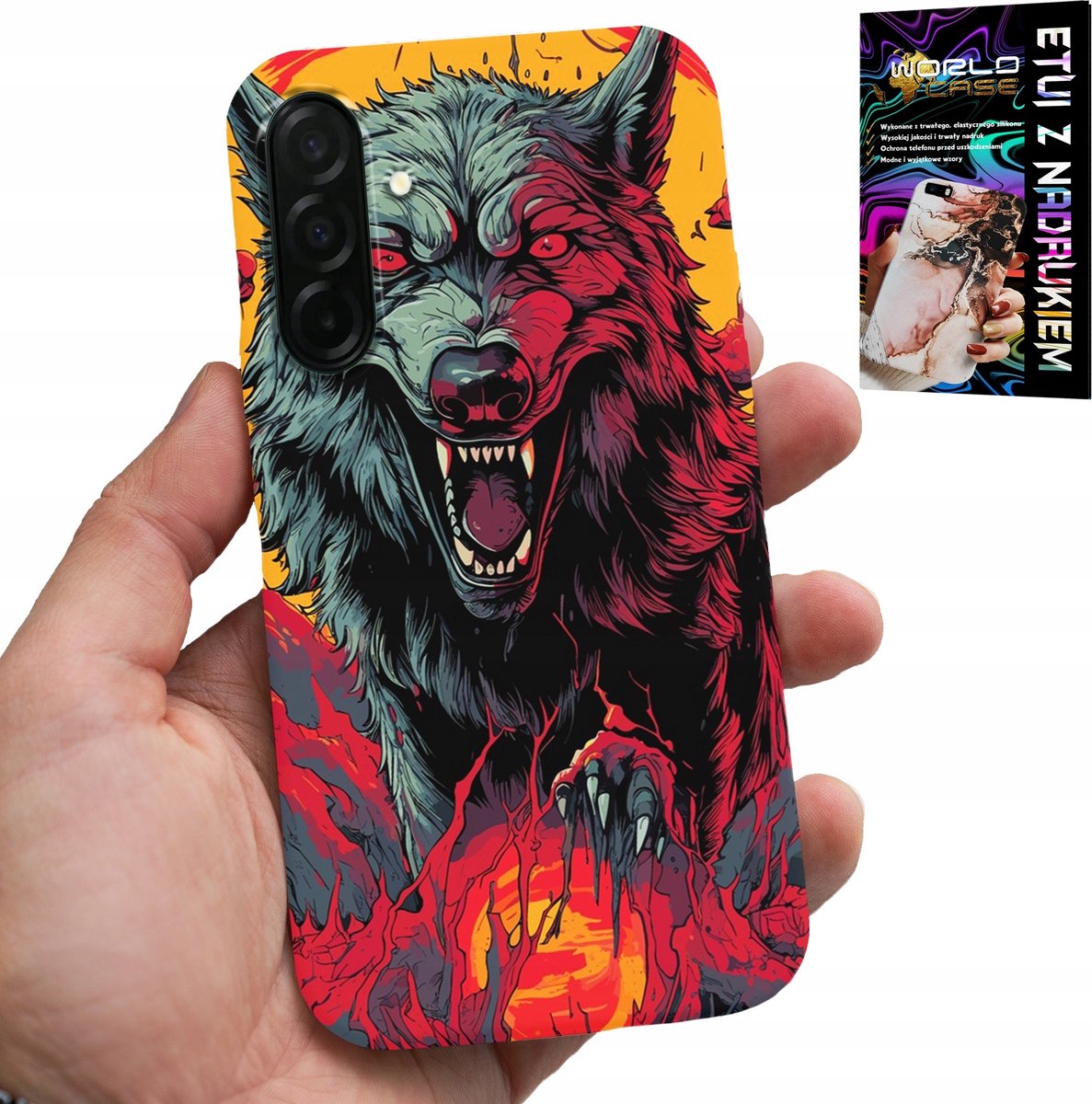 HOESJE VOOR SAMSUNG GALAXY A26 5G - WOLF WOLVES PACK SUPER PATRONEN HOESJE + GLAS