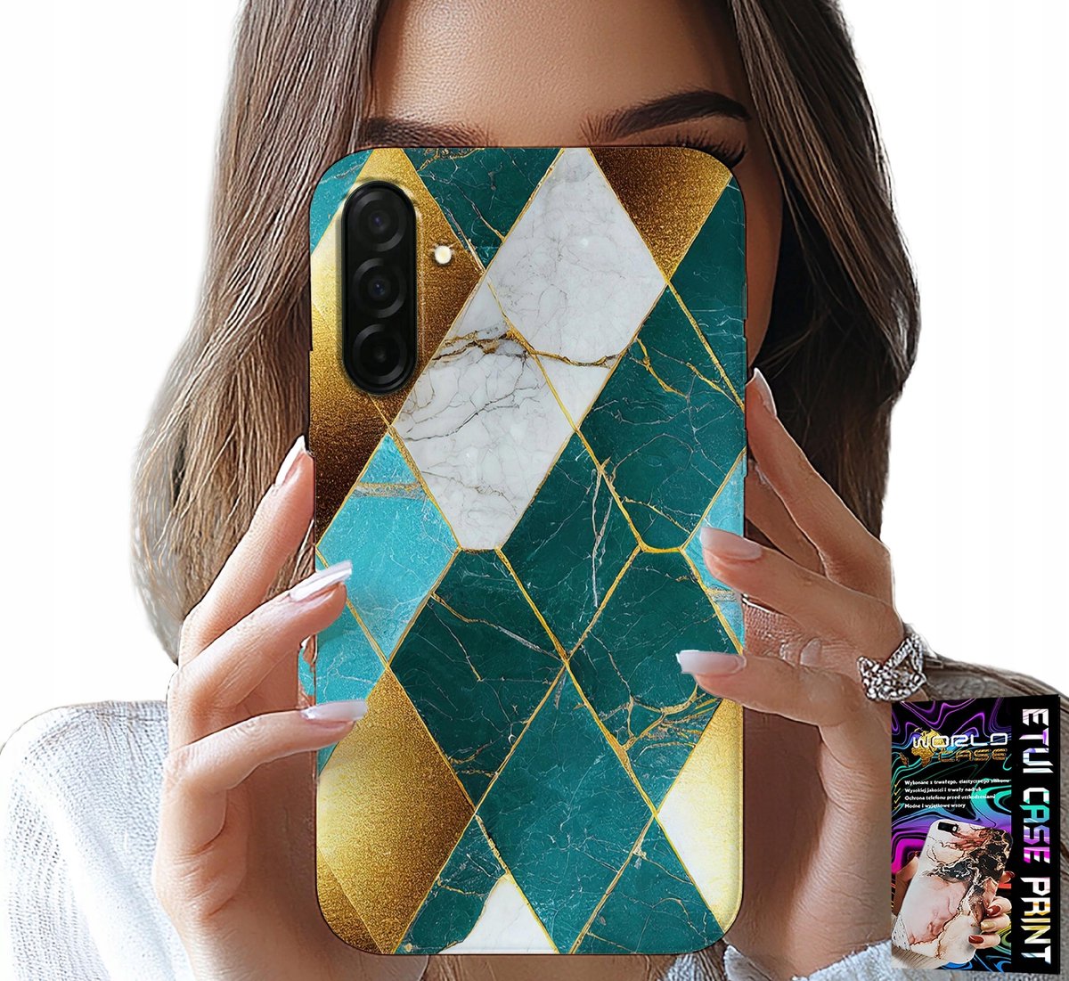 HOESJE VOOR SAMSUNG GALAXY A26 5G - ELEGANT EN MODIEUS PATROON + FILM