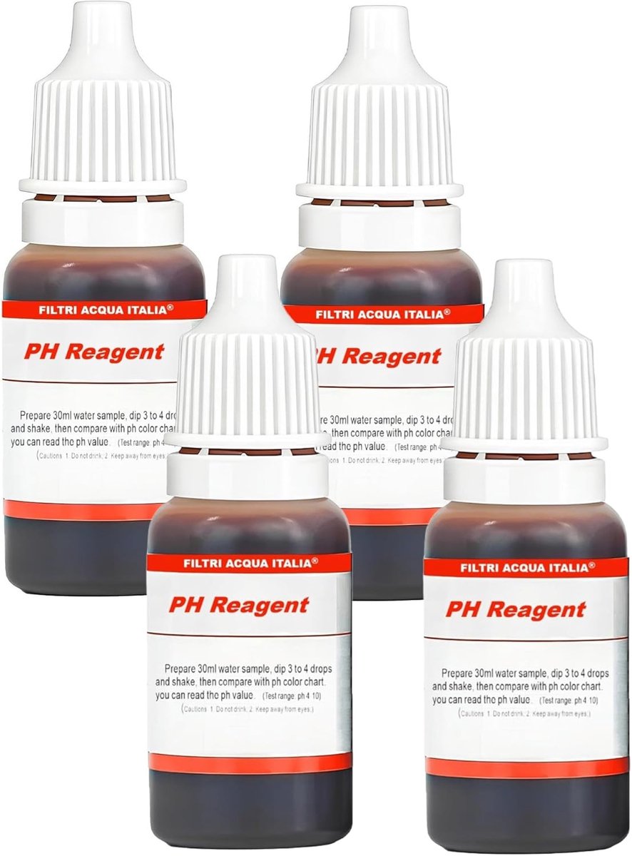 Waterkwaliteit Testset - pH Meting - Water Analyse - Snelle Kleurindicatie - 4 Stuks