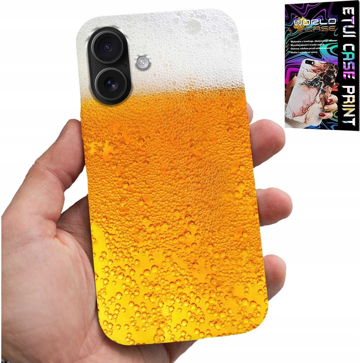 HOESJE VOOR IPHONE 16 PLUS - BIER, BIERMUG PATROON VOOR HEREN