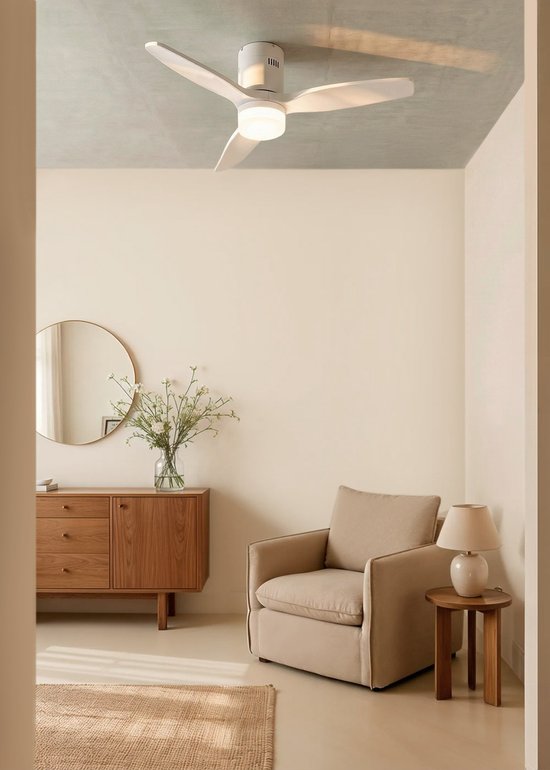 Hanglamp cosmo creme met comfortlift | Dim to warm 3x530 lumen