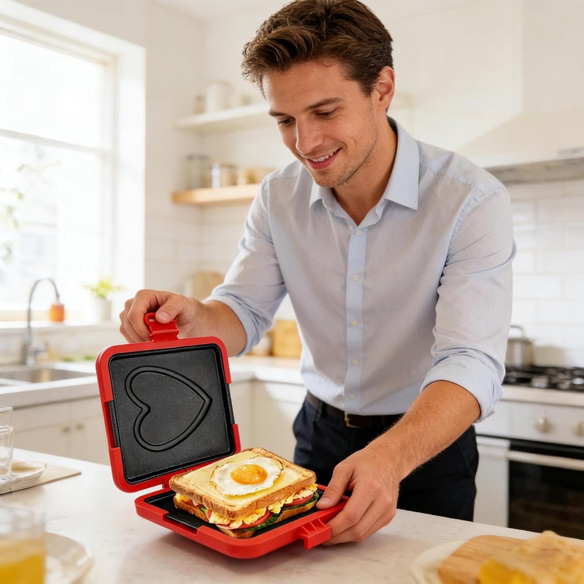 Detailkampioen Opvouwbare Tosti Maker voor Magnetron thumbnail 3