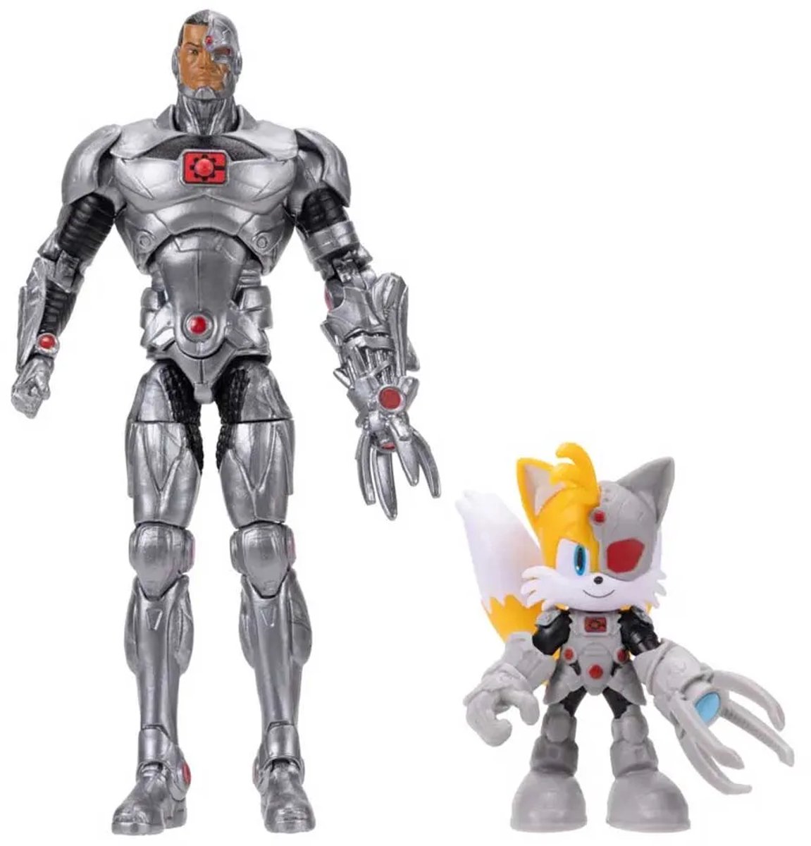Sonic & DC Tails als Cyborg (6 cm) & Cyborg Actionfiguren (13 cm) Meerkleurige figuren