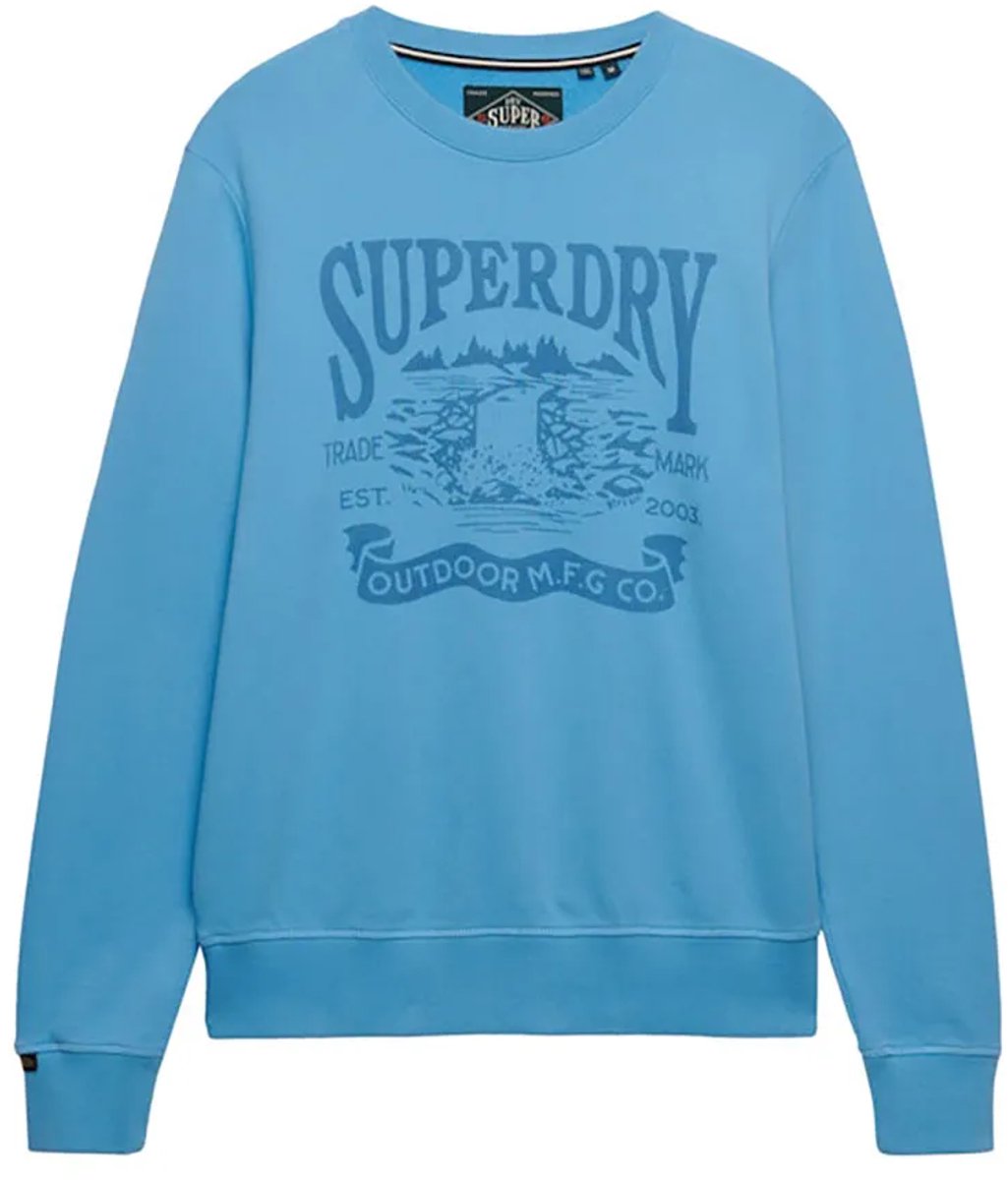 Superdry Retro Outdoor Relaxed Fit Sweatshirt 3XL Man Blauw