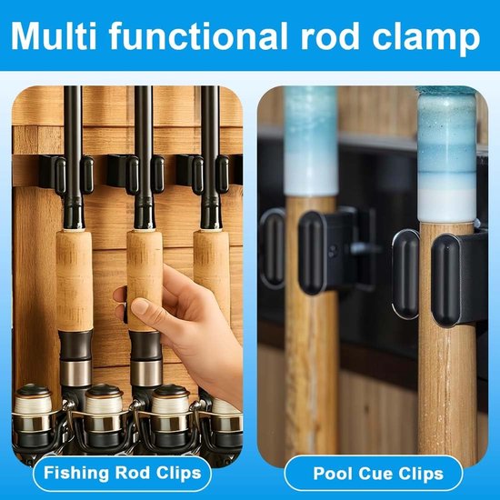Biljartkeu Houders - Poolrek Clips - Keu Opslag - Hoogwaardig Kunststof - 20 Stuks — afbeelding 3