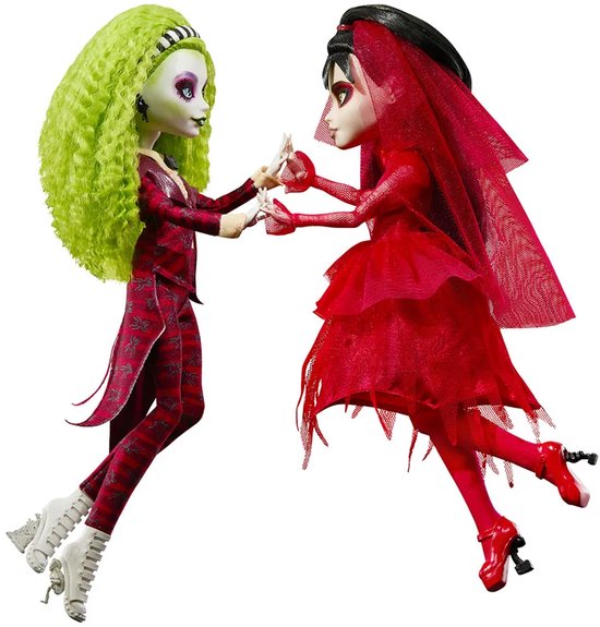 Monster High Beetlejuice-poppen 2 Eenheden Rood van Merkloos — afbeelding 3