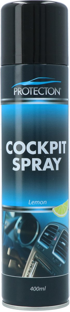 Protecton Cockpitspray Citroen - Reinigt en verzorgt kunststofdelen - Voor kunststof en leer - Brengt kleur terug - Met frisse citroen geur - 400ml