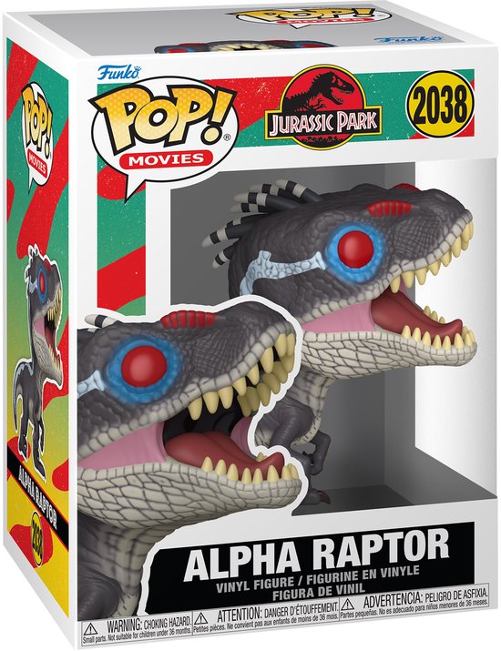 Jurassic Park Alpha Raptor vinylfiguur 2038 Unisex Funko Pop! - Neutraal - Standard