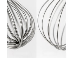 Westmark Whisk Pro – Flexibele roestvrijstalen garde – Praktische garde voor eieren, deeg, enz. – Kloppen, roeren en mixen – Zilver, 38 cm