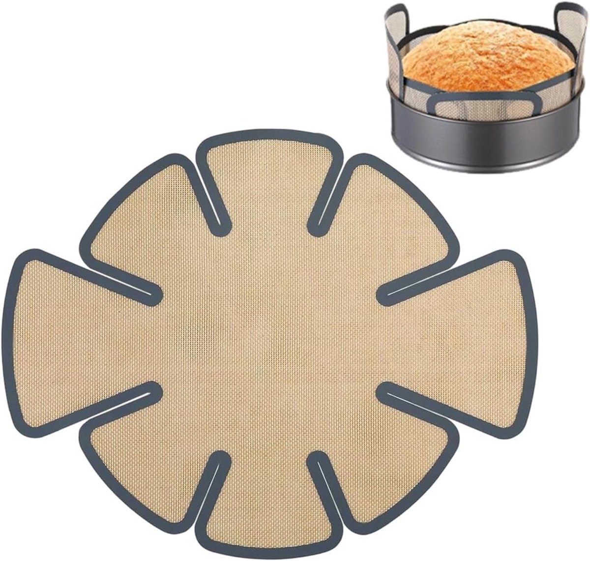 Bakmat - Siliconen bakmat - Herbruikbaar - Ovenmat - Gemakkelijk schoon te maken bakmat, bakmat voor op het aanrecht, rolmat met schaalverdeling, macaron keukenmat