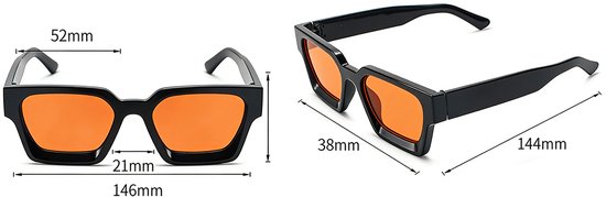 Zwarte Zonnebril - Oranje Glazen - 2 Stuks - Unisex - Festival Bril - Koningsdag zonnebril - Koningsdag Bril - Trendy Zonnebril - Nederlands Elftal - WK 2026 van Merkloos — afbeelding 5