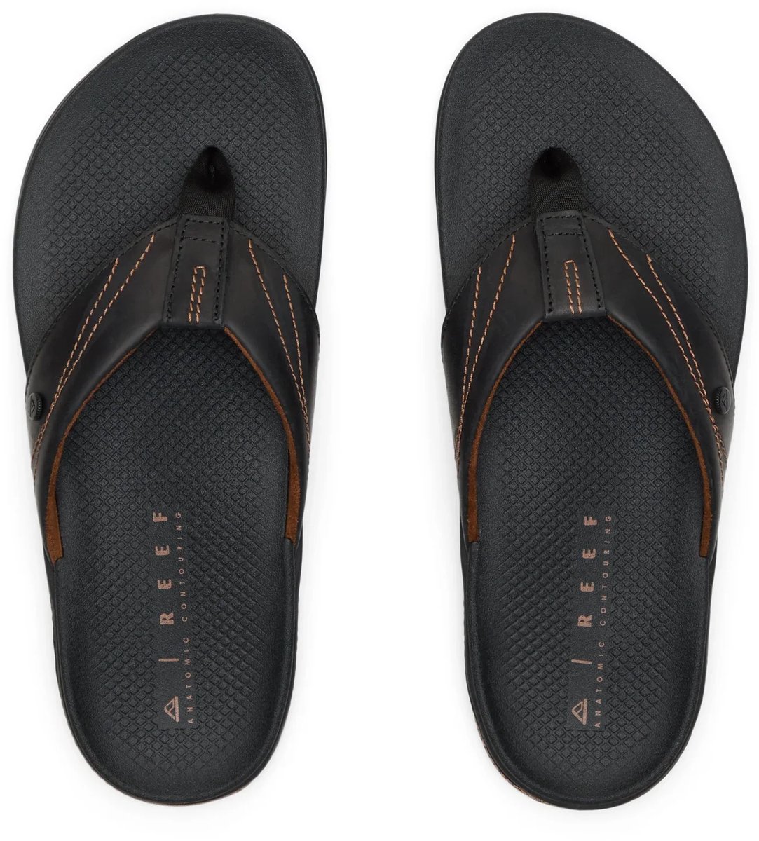 Reef Phantom Lux Heren synthetische slippers Zwart