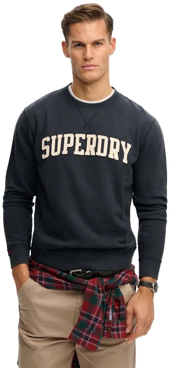 Superdry Vintage Athletic Crew Sweatshirt 3XL Man Marineblauw