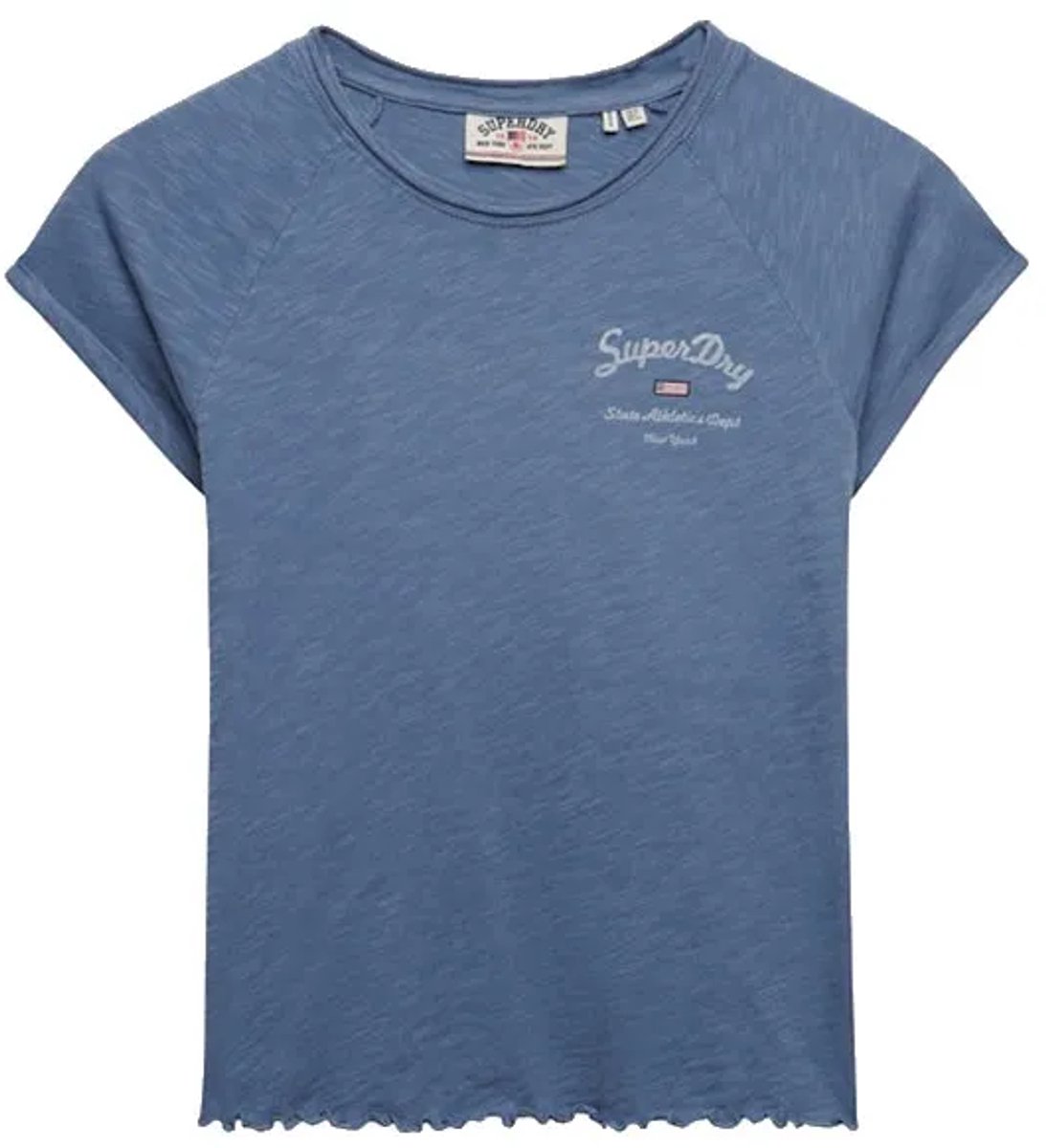 Superdry Athletic Essentials Slub Graphic T-shirt Dames T-shirts Blauw