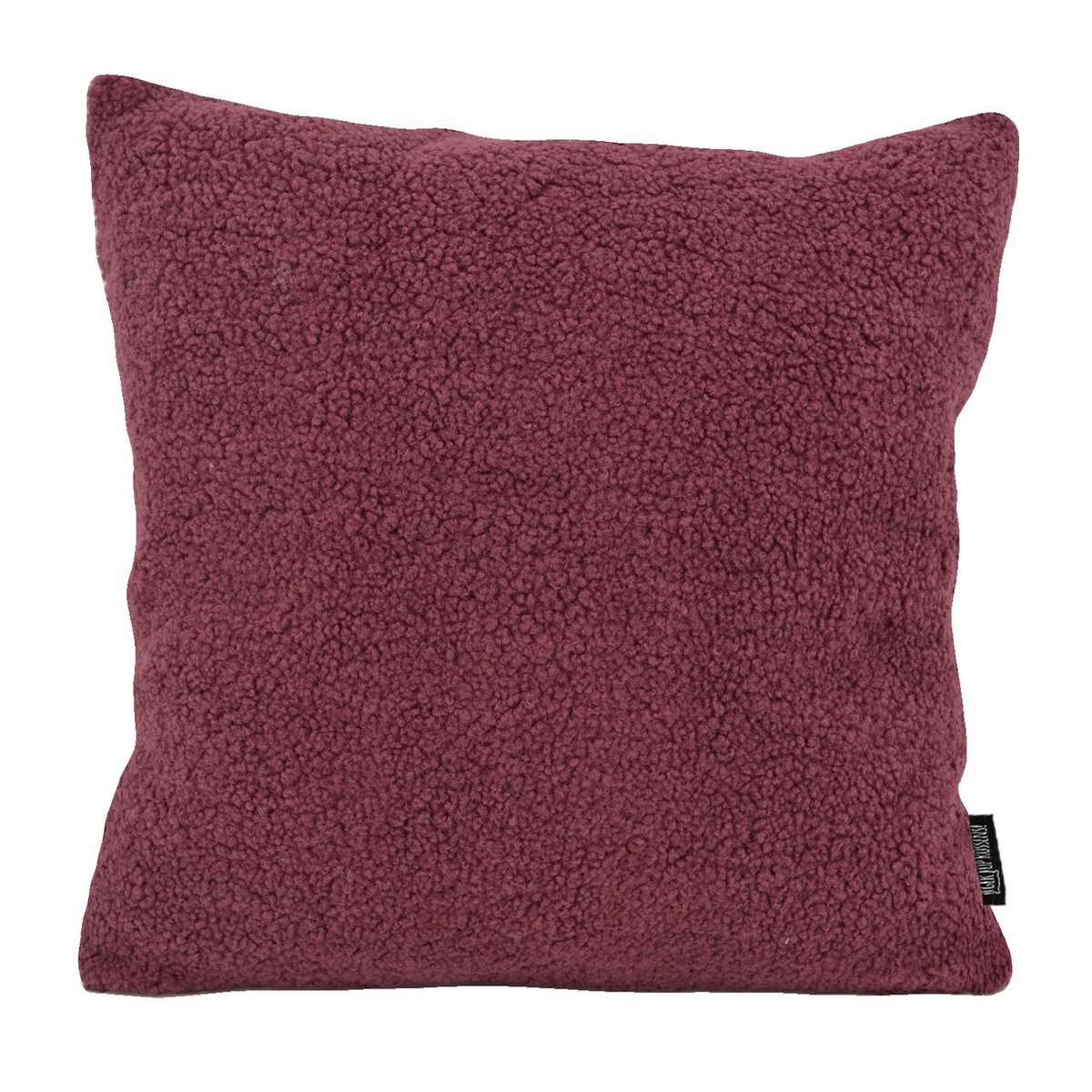 Gek op Kussens! Sierkussen Teddy Burgundy | 45 x 45 cm | Polyester Wijnrood