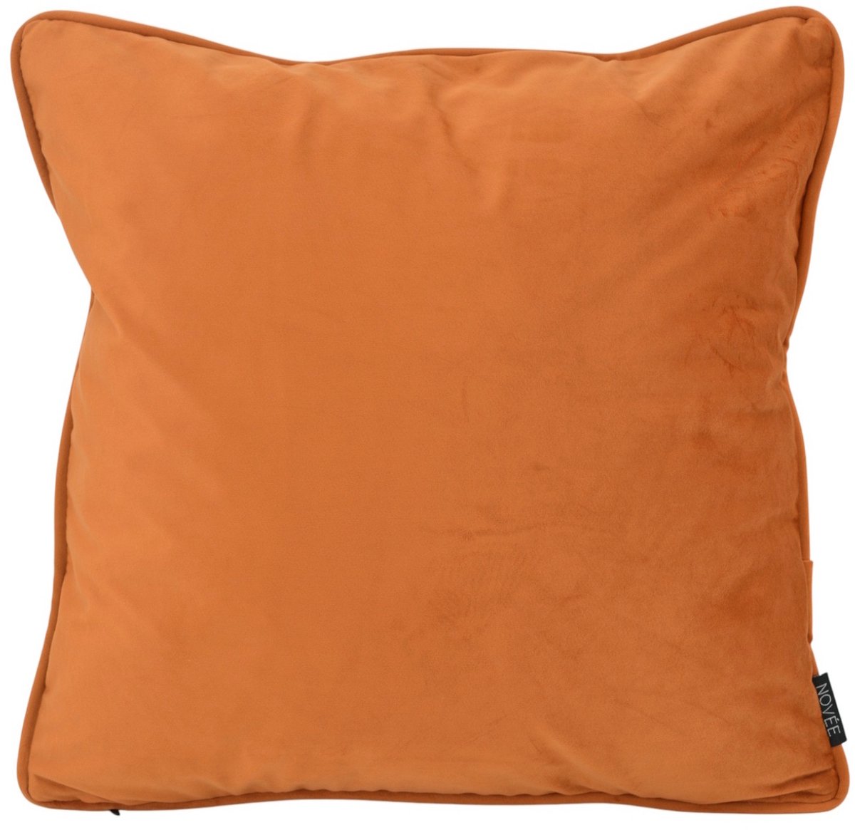 NOVÉE Sierkussen Velvet Essential Terra | 45 x 45 cm | Velvet/Polyester Oranje