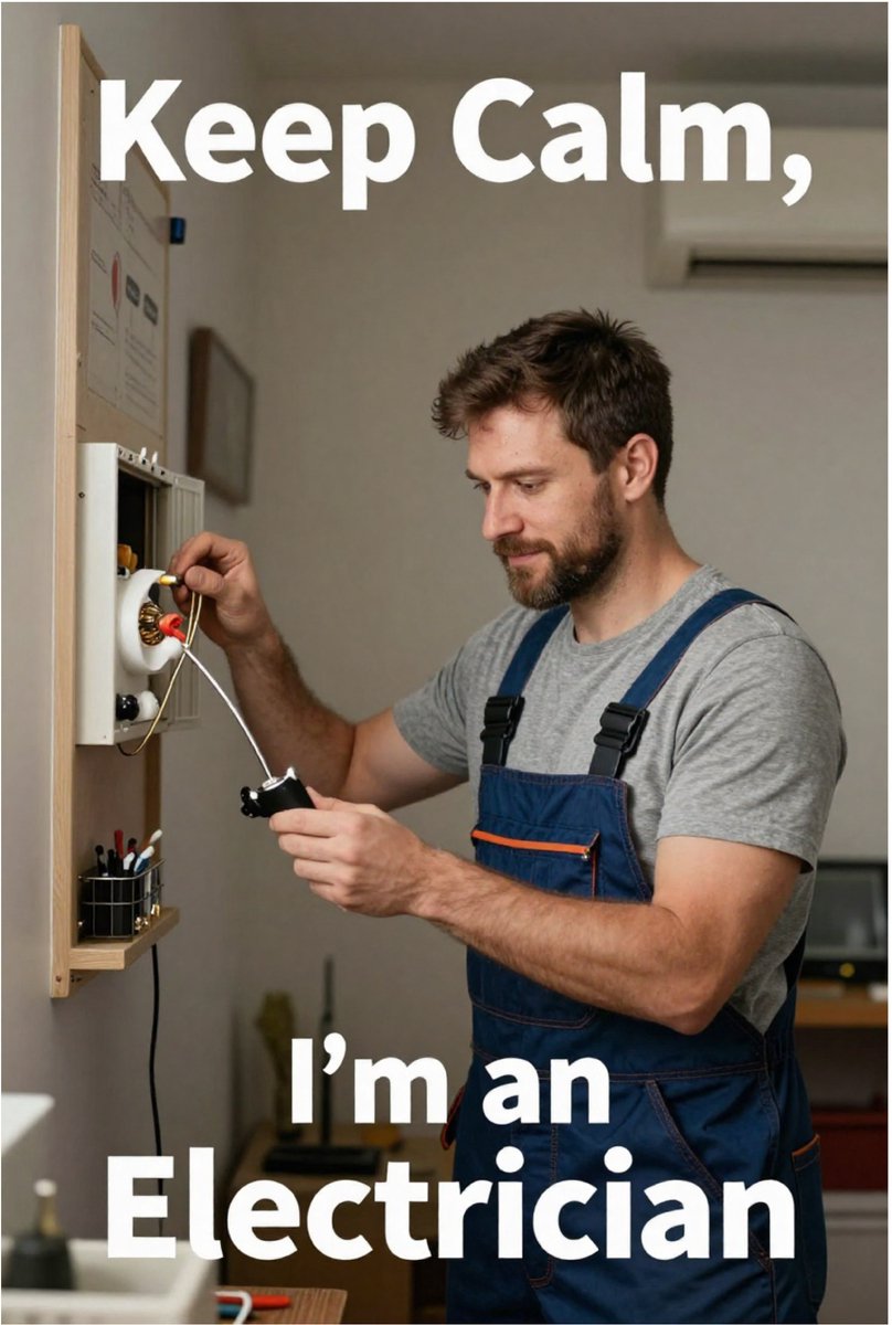 Huurdies - Poster - I'm an electrician - A2