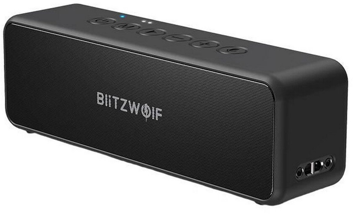BlitzWolf® BW-WA4 30W Soundbar - Draadloze Luidspreker - Draagbare Bluetooth PC Speaker - Dubbele Stuurprogramma's Bas - TWS Stereo - IPX6 Waterdichte - TF-kaart - AUX Buitenluidspreker - Zwart