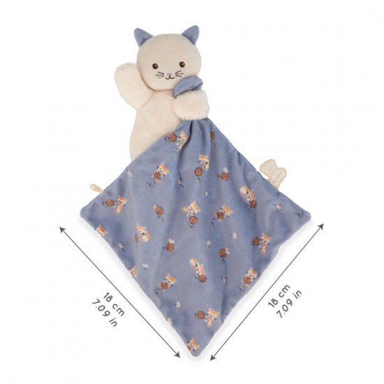 Kaloo - Carre Douceur - Knuffeldoekje - Kat - Lila — afbeelding 2