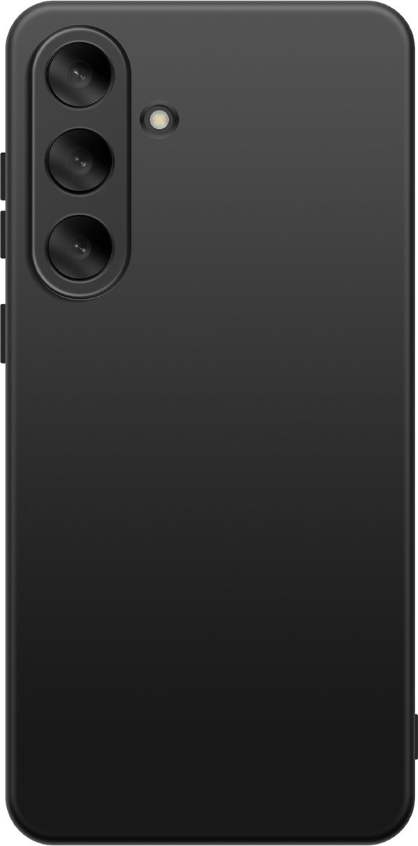 Mayaxess, Hoes Geschikt voor Samsung Galaxy S25 FE Zachte Siliconen Bescherming, Zwart