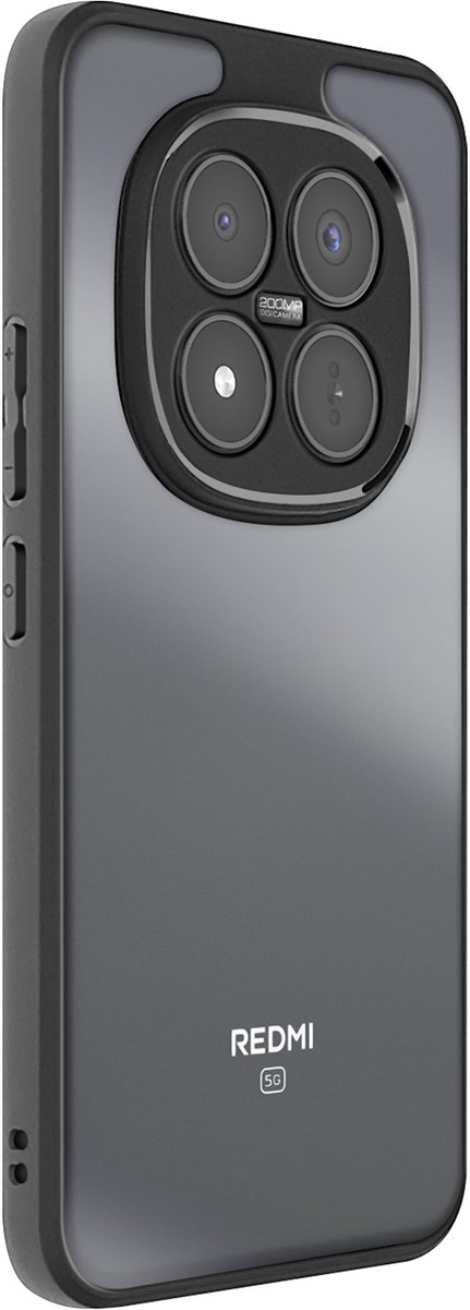 iMak, Hoesje voor Redmi Note 15 Pro Plus 5G met Zachte Rand, Transparant zwart